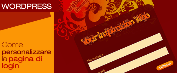 come personalizzare la pagina di login di wordpress
