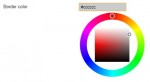 Il color picker per i bordi delle immagini