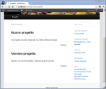 Pagina di elenco progetti