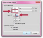 Dimensioni area di lavoro