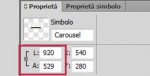 Dimensioni Slider, vincola proporzioni