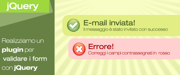 jQuery, come creare un plugin per validare i nostri form?