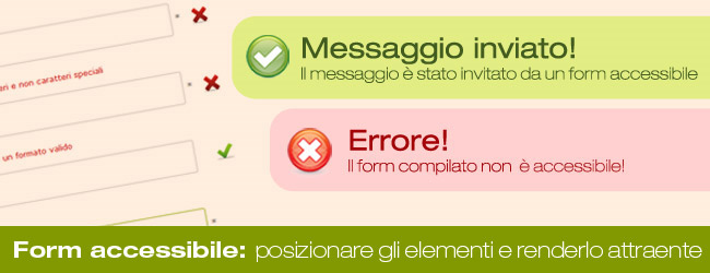 Form accessibile: come posizionare gli elementi e renderlo attraente?