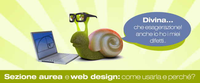 sezione aurea web design