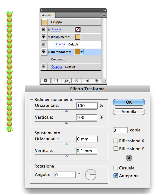 Applicazione del secondo effetto alla catenella