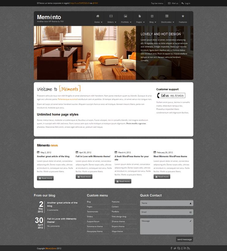 Template HTML FREE: Memento - Home 04